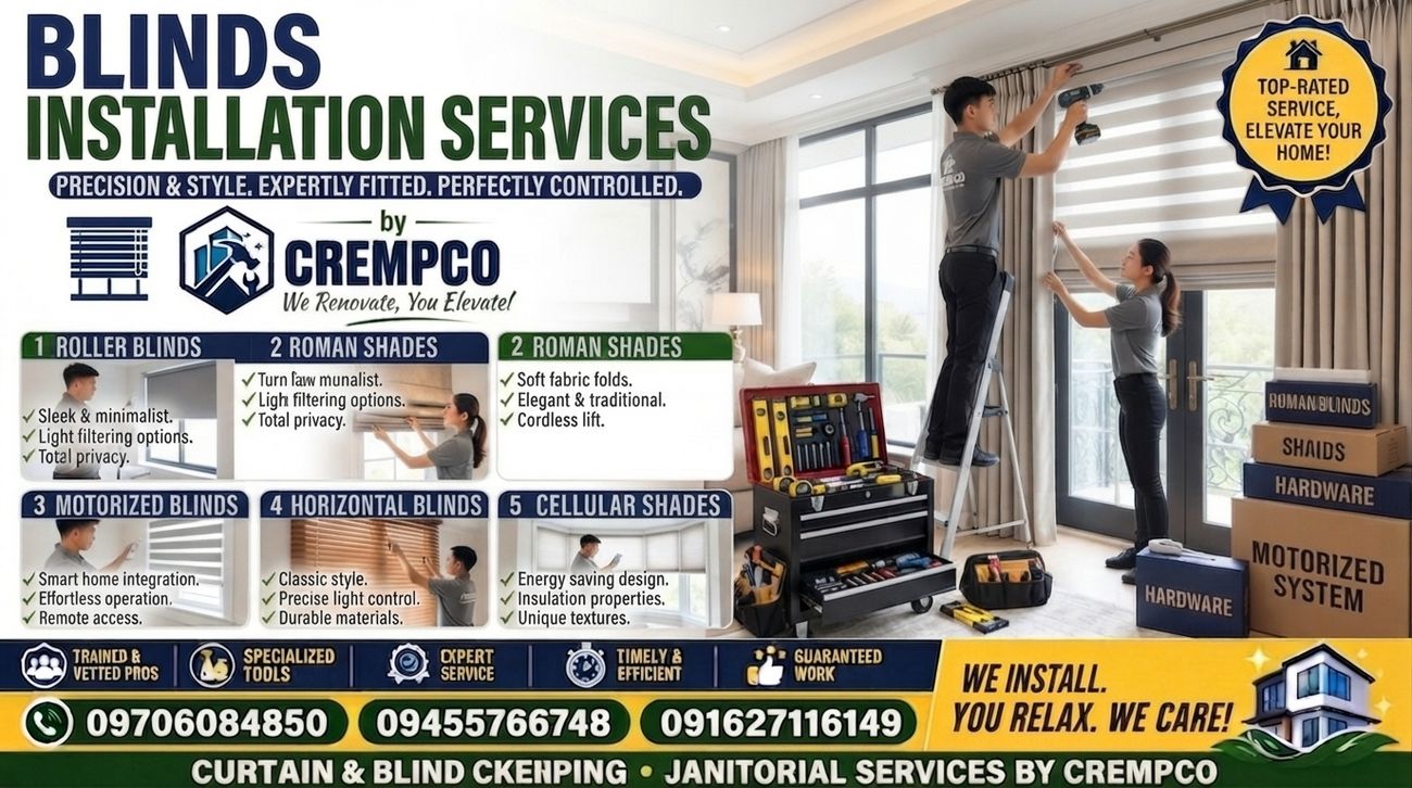 Blinds installation