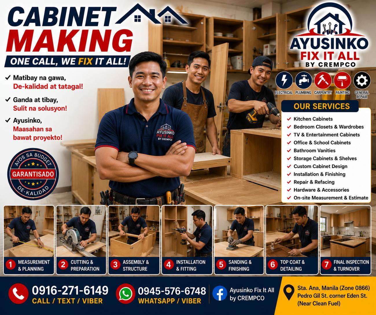 Cabinet making