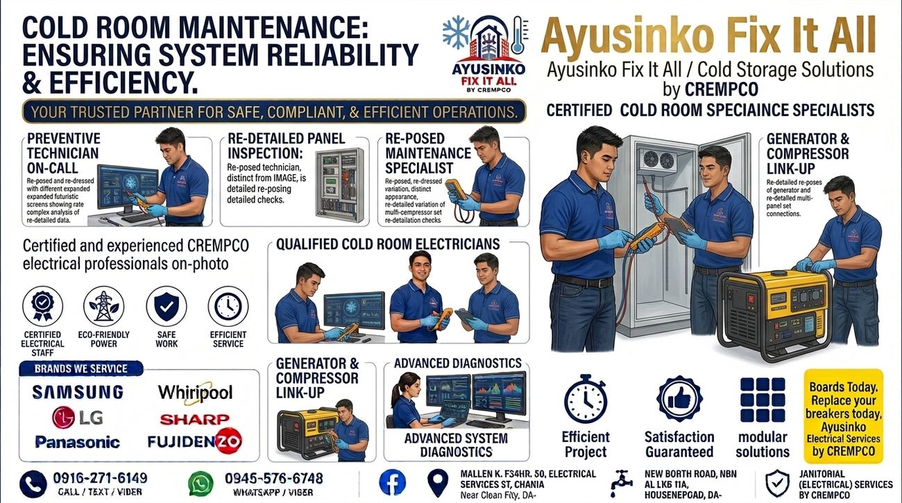 Cold room maintenance