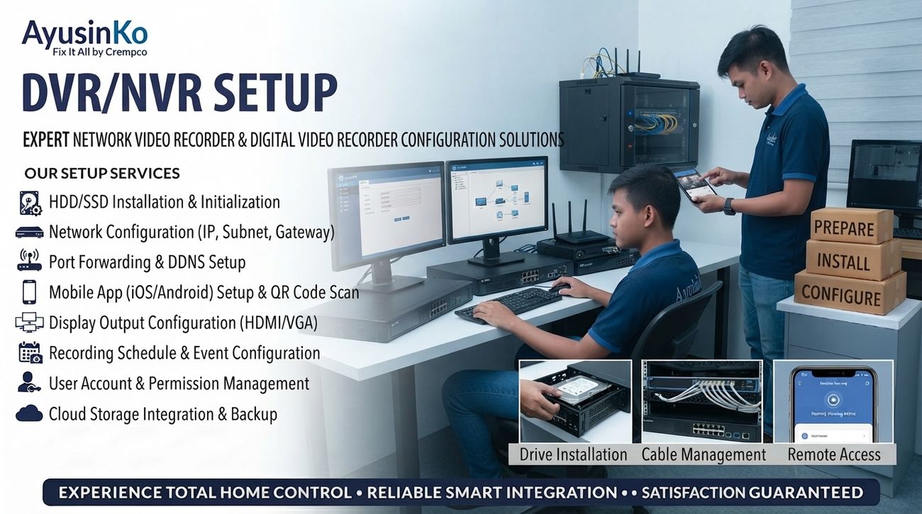 DVR/NVR setup