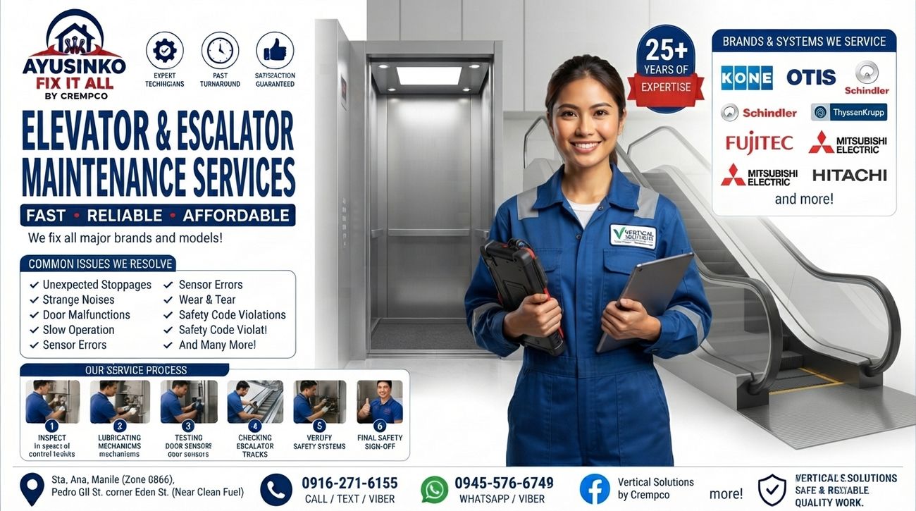 Elevator and escalator maintenance