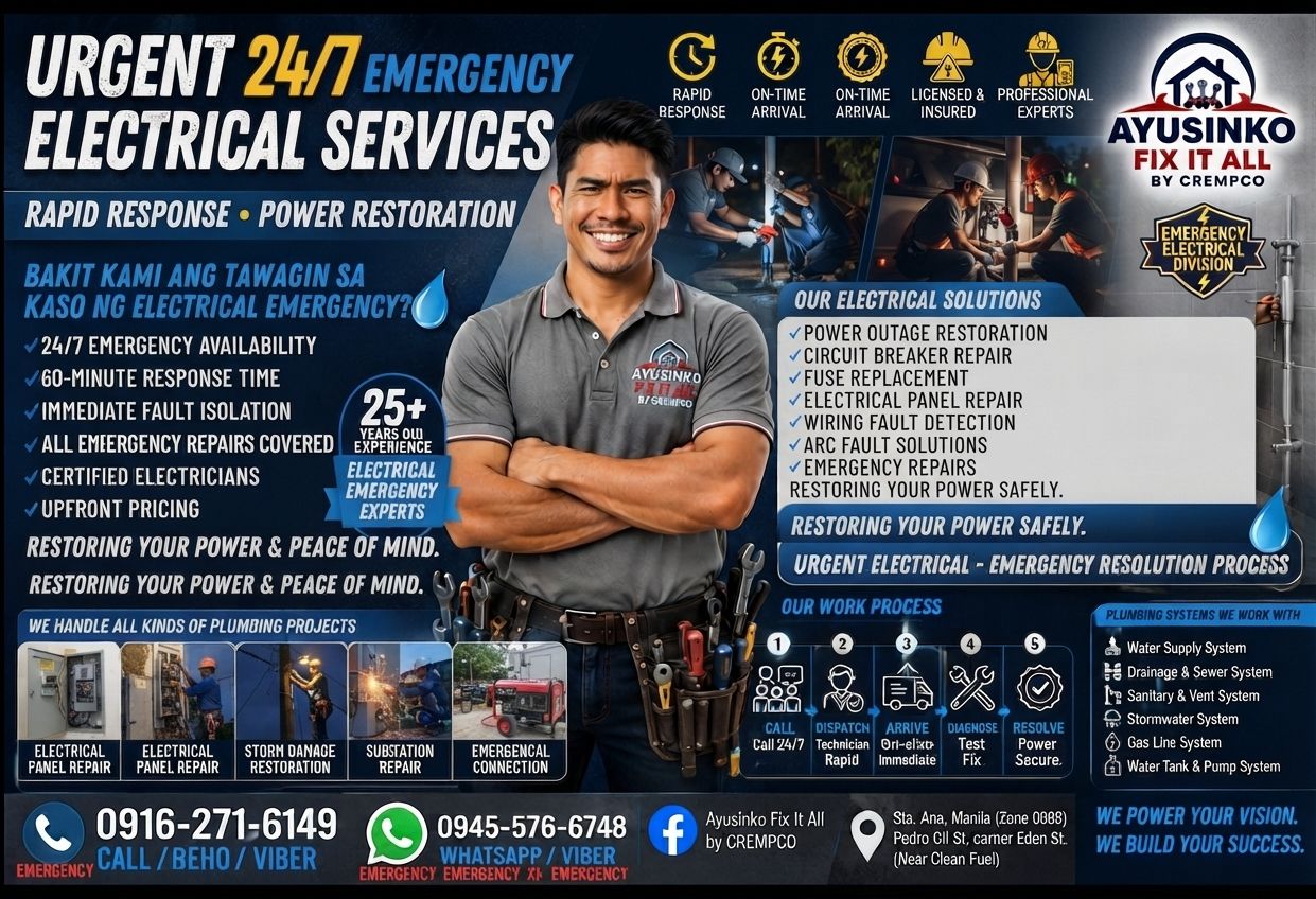 Emergency electrical repair