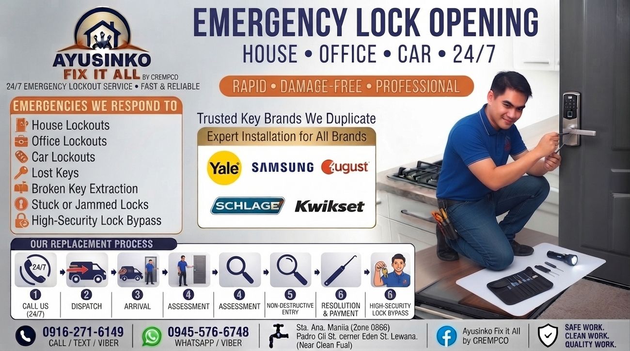 Emergency lock opening