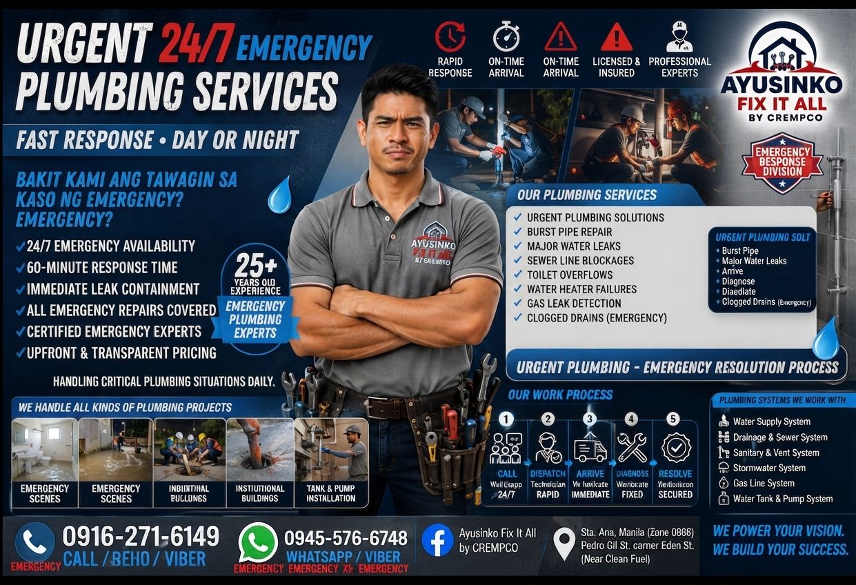 Emergency plumbing