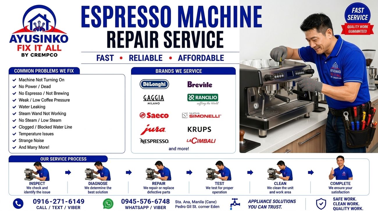Espresso machine repair