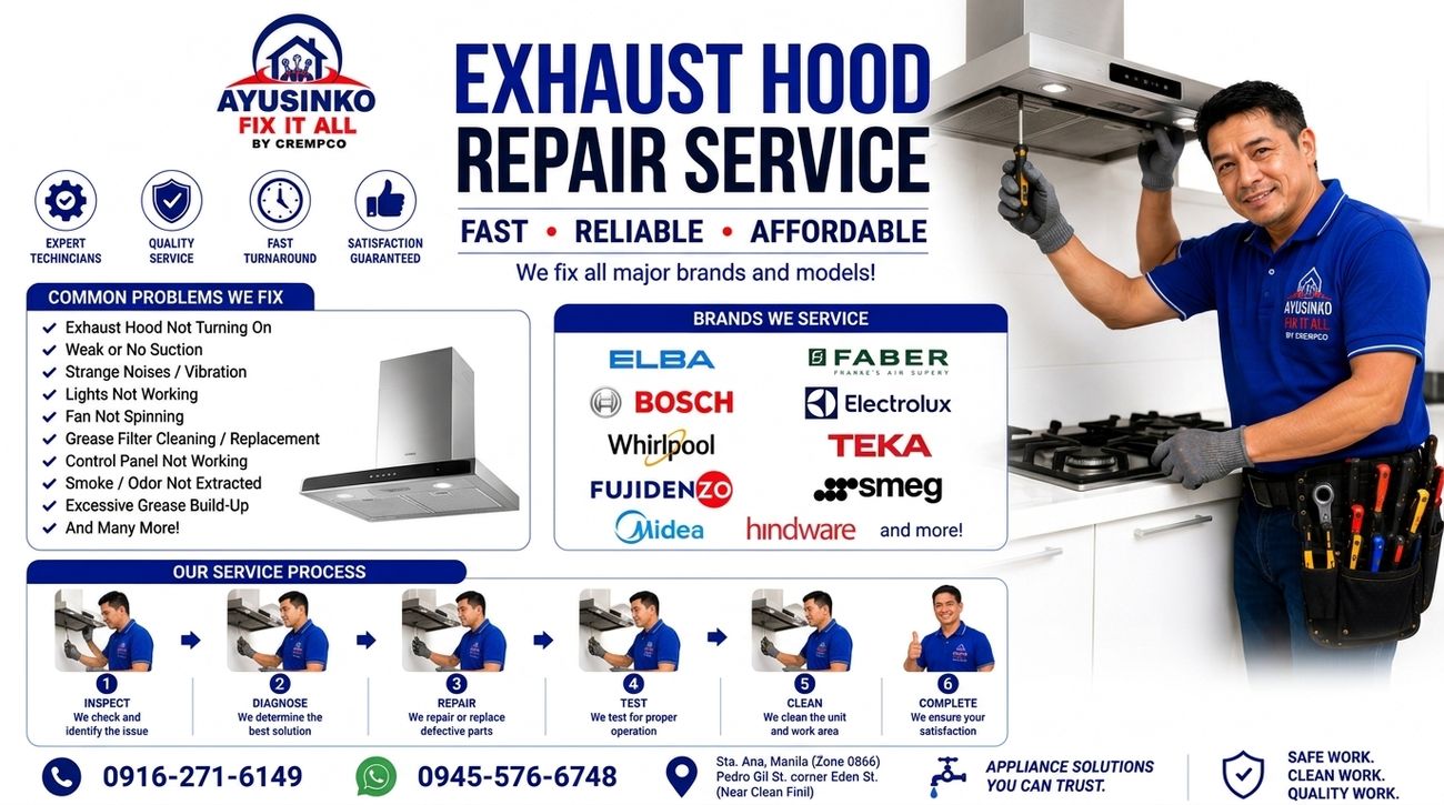 Exhaust hood repair