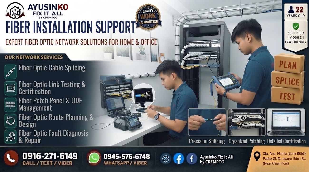 Fiber installation support