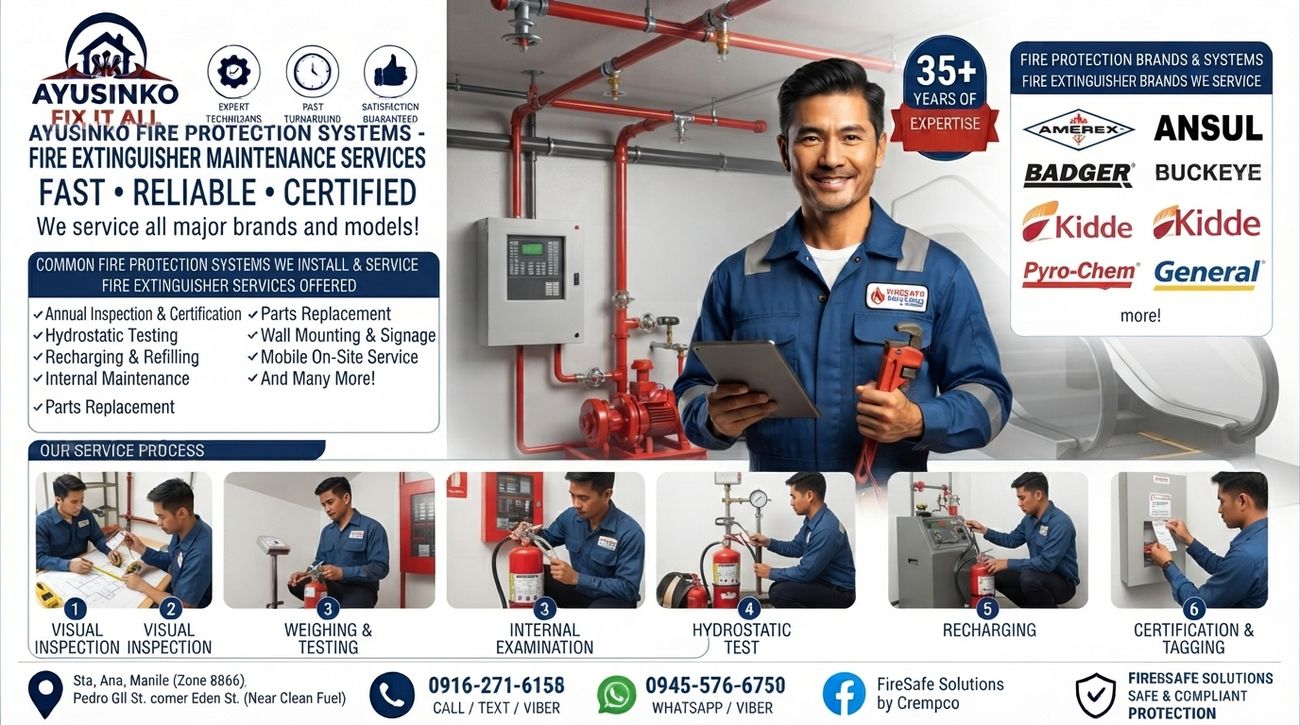 Fire extinguisher maintenance