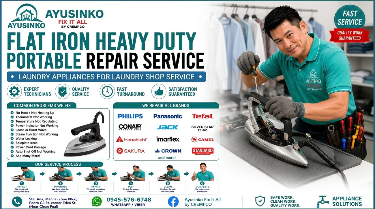Flat iron repair