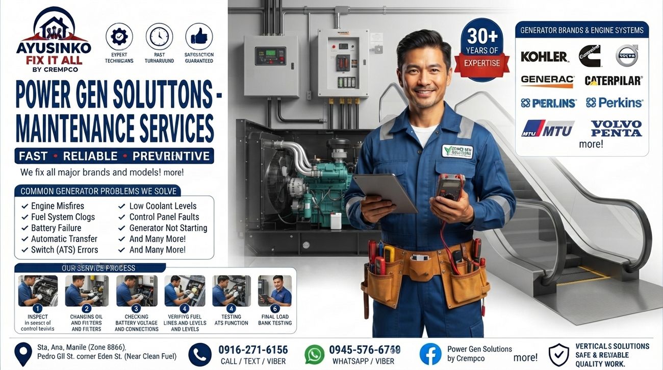 Generator servicing