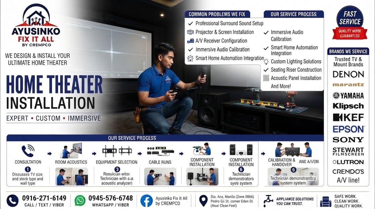 Home theater installation