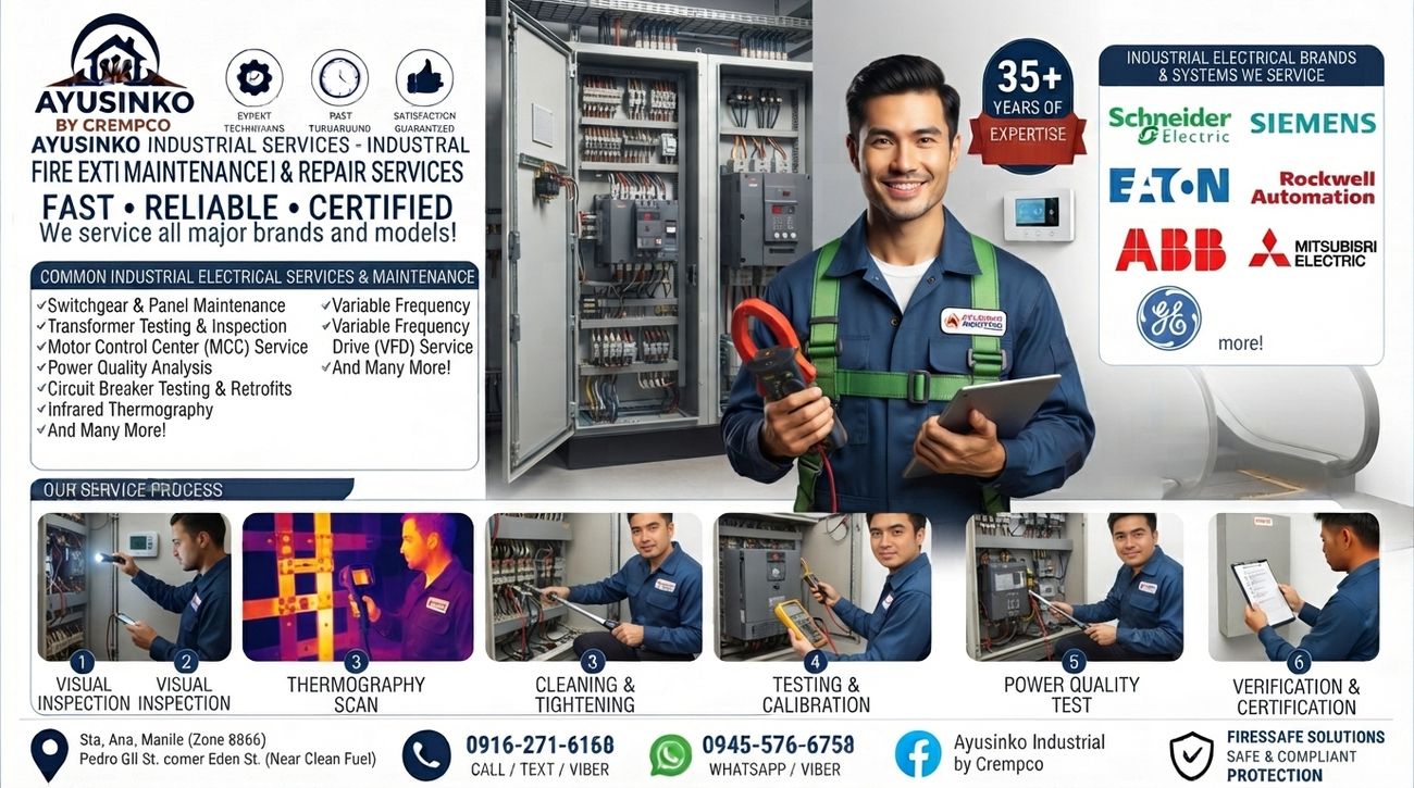 Industrial electrical maintenance