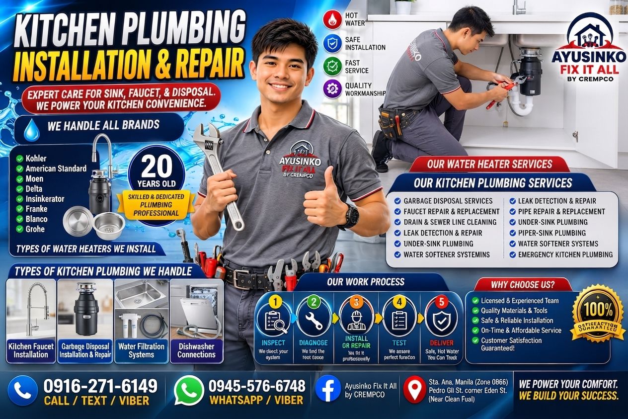 Kitchen plumbing