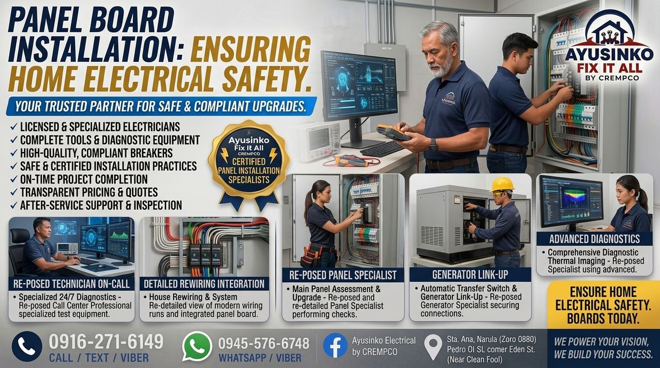 Panel board installation