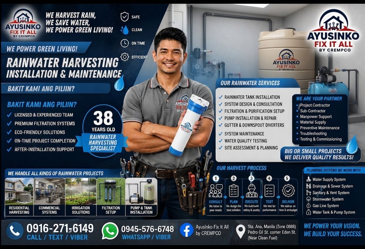 Rainwater harvesting