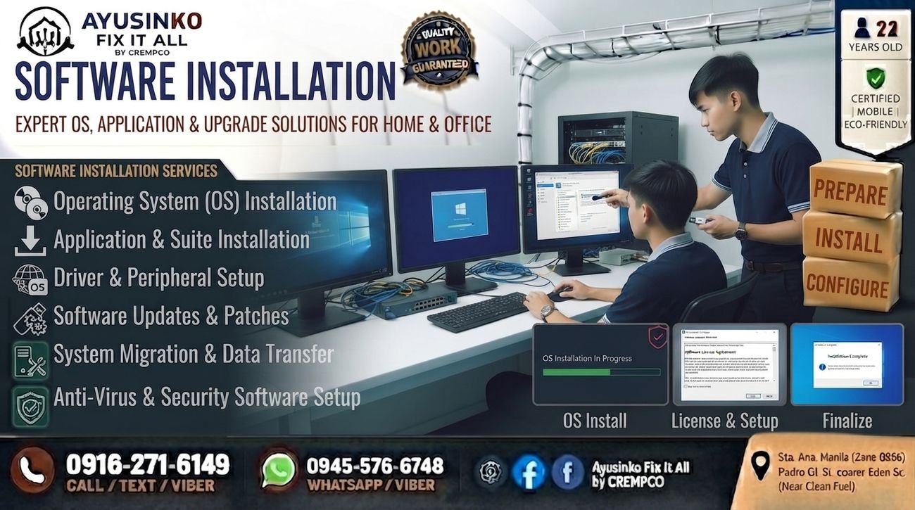 Software installation
