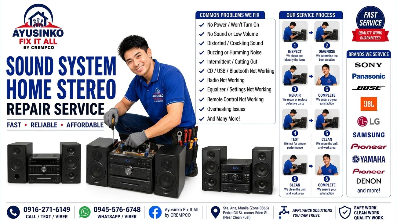 Sound system repair