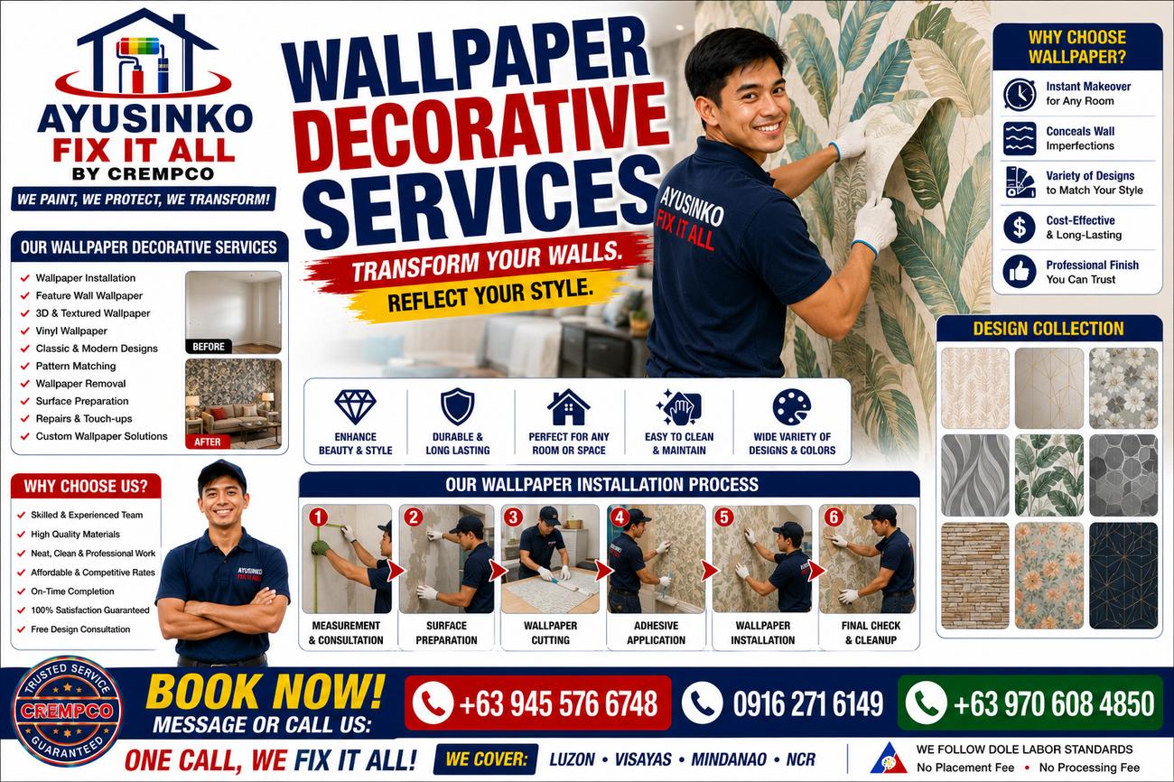 Wallpaper decorative services