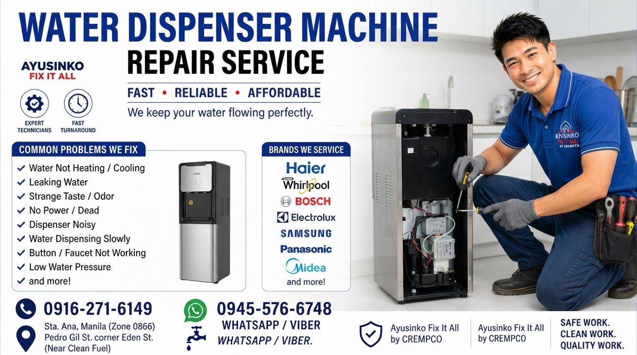Water dispenser repair