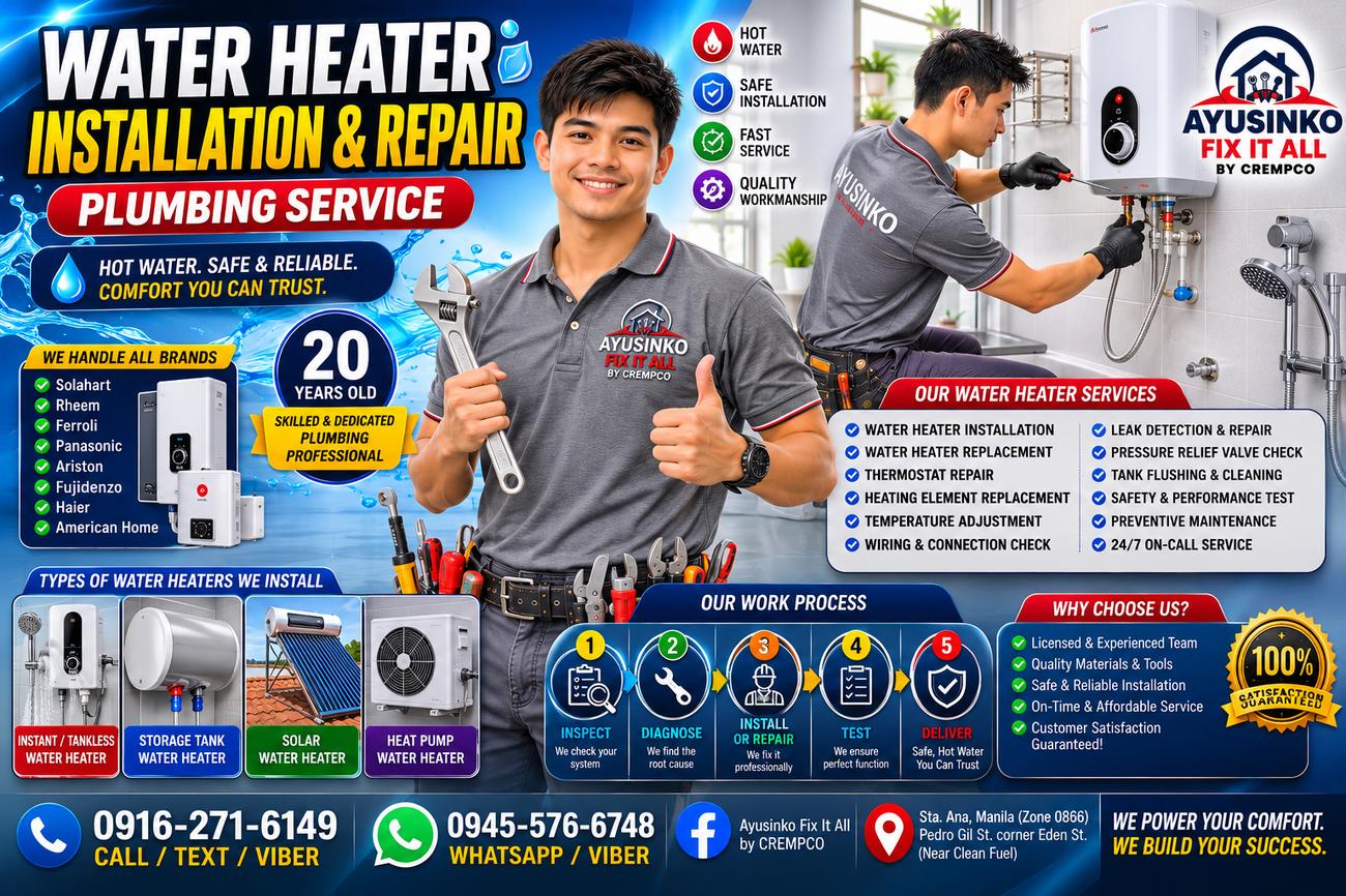 Water heater installation