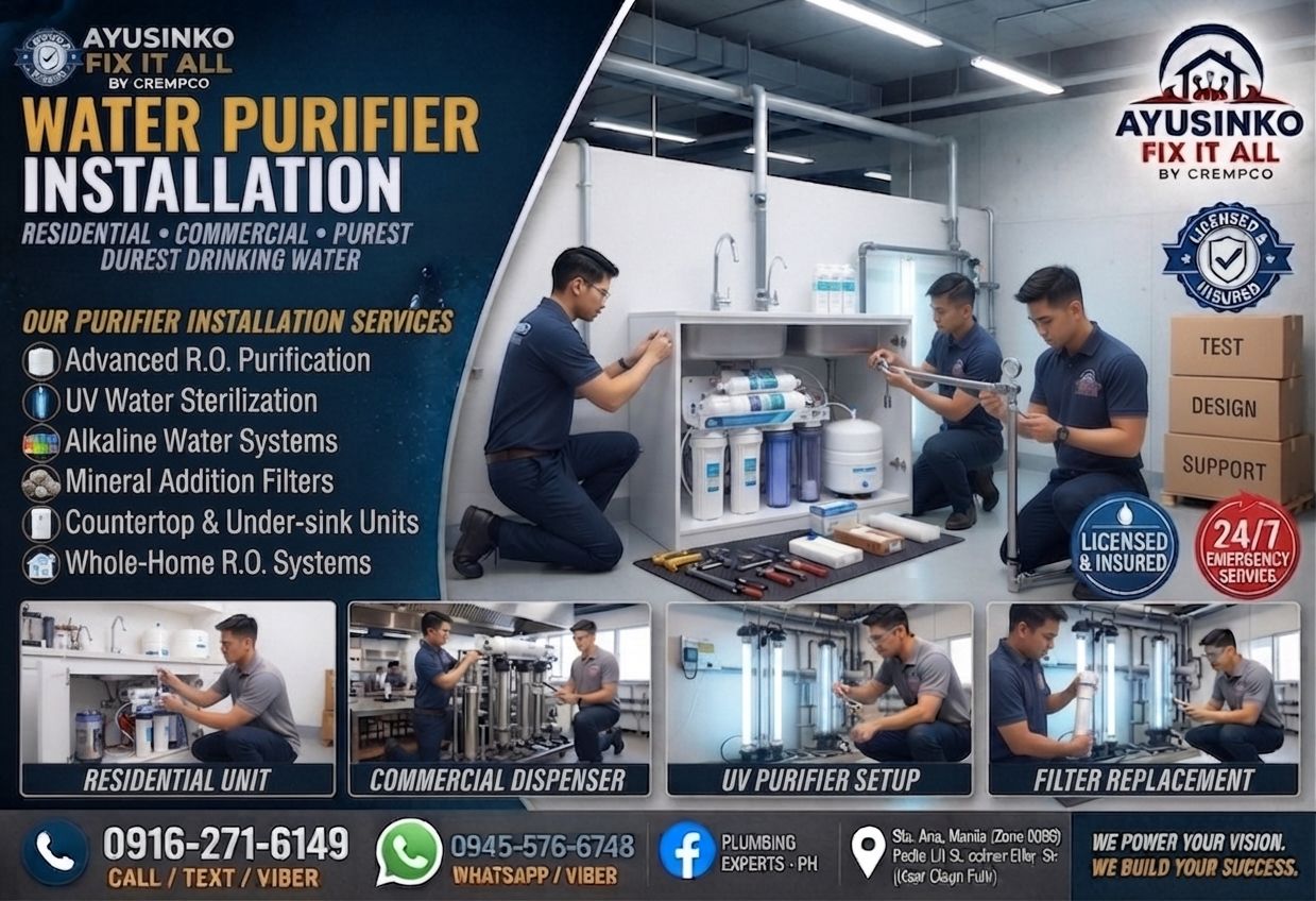 Water purifier installation